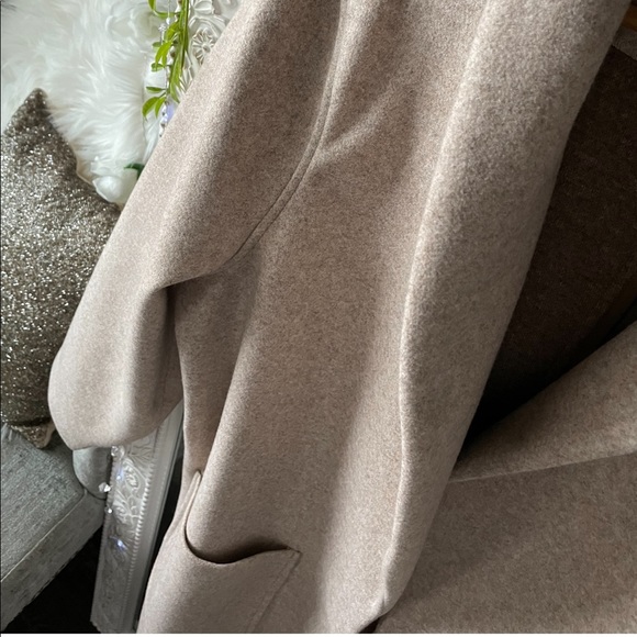 Nude Pocketed Fabric Duster Coat 2X New - Picture 4 of 6
